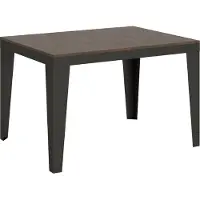 Itamoby Ausziehbarer Tisch 90x120/224 cm Flame Evolution Gestell Walnuss Anthrazit
