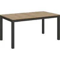 Itamoby Ausziehbarer Tisch 90x160/420 cm Everyday Evolution Eiche Natur Anthrazit Gestell