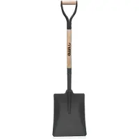 Vito Quadratische Gartenschaufel gehärteter Stahl Hohe Qualität Holzstiel Ergonomischer Griff