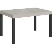 Itamoby Ausziehbarer Tisch Everyday Cashmere 120/224x90 cm mit anthrazitfarbenen Beinen