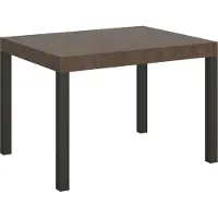 Itamoby Ausziehbarer Tisch 70x110/194 cm Everyday Walnuss-Anthrazit-Gestell