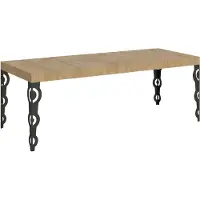 Itamoby Karamay Premium Ausziehtisch 200/460x90 cm Natur Eiche anthrazit Beine