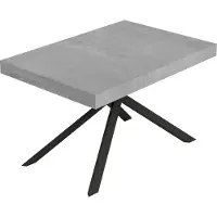 Itamoby Niket Ausziehtisch 140/224x80cm Beton Anthrazit Beine