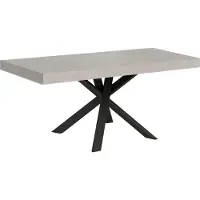Itamoby Ausziehtisch 90/194x90 cm Clerk Premium Kaschmir Beine anthrazit