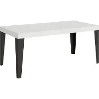 Itamoby Ausziehbarer Tisch 90x180/440 cm Gestell Flame White Ash Anthrazit