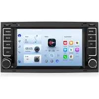 AWESAFE Android Radio 2+64GB für VW T5 Multivan 2008-15 Touareg 2003-2010 Navi mit Tasten Carplay RDS WIFI DSP GPS DAB+