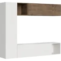 Itamoby Zusammensetzung der Wohnzimmerwand H114 L.214 H.173,6 P.39,2