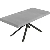 Itamoby Niket Ausziehtisch 200/304x90 cm Beton Anthrazit Beine