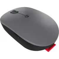 Lenovo Go Wireless Multi Device, Beidhändig, Optisch, RF Wireless + Bluetooth + USB Type-A, 2400 DPI, Grau