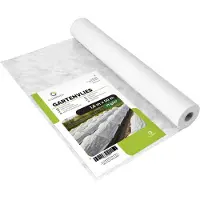 Garronda Gartenvlies 17 g/m² Weiß 1,6 m x 50 m atmungsaktiv UV-beständig Frostschutz für Frühbeet und Gemüsebeet GD-0175