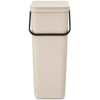 Brabantia Mülleimer Sort & Go - 40 Liter - Soft Beige