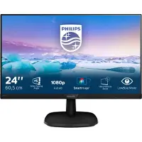Philips V Line Full-HD-LCD-Monitor 243V7QJAB/00, 60,5 cm (23.8"), 1920 x 1080 Pixel, Full HD, LED, 5 ms, Schwarz