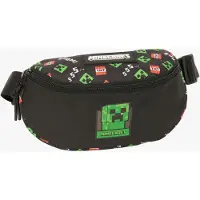 Minecraft 23x14x9 Cm Gürteltasche Schwarz Kinder Schwarz One Size