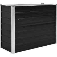 vidaXL Garten-Hochbeet Anthrazit 100 x 40 x 77 cm Verzinkter Stahl