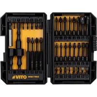 Vito Set mit 38 Aufsätzen für Akkuschrauber, Stahl, Chrom-Vanadium, Marke