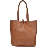 Isabella Rhea Braun Rindsledertasche