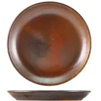 Genware Terra Porcelain Rustic Kupfer Coupe-teller 19 Cm