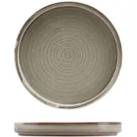 Genware Terra Porcelain Grey Flacher Präsentationsteller 18 Cm