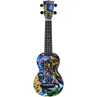 Mahalo MA1GR Art II Series Sopran Ukulele Graffiti
