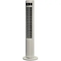 Duux Elevate – Leiser Turmventilator mit Ionisator – 12 Geschwindigkeiten & Intelligenter Schlafmodus – Greige