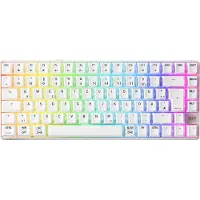 XTRFY K33 Compact Wireless, Kabellos, USB + RF Wireless + Bluetooth, Mem-chanical key switch, QWERTZ, RGB-LED, Weiß