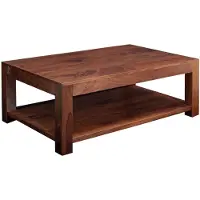 MASSIVMOEBEL24.DE MASSIVMOEBEL24 Couchtisch Akazie 120x75x45 nougat lackiert OXFORD #318
