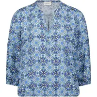 Cartoon Schlupfbluse "Damen mit Muster"