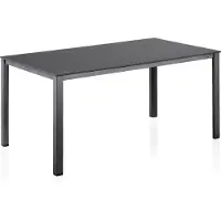 Kettler Cubic Dining-Tisch 160 x 95 cm, anthrazit/ anthrazit, Aluminium/Kettalux