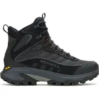 Merrell - Wanderschuhe mit PrimaLoft&reg; - Moab Speed 2 Thermo Mid WP Triple Black für Herren aus Leder - Größe 44,5 - schwarz
