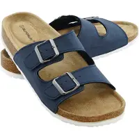 Superun + Pantoletten Sandalen Hausschuhe Schlappen Clogs Kork Fußbett Gr.36-49