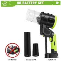StarTech.com Luftgebläse - Kabelloses Handgebläse - Bürstenloser Motor - 5000 W - 38.000 U/min - Hoher Druck - Ohne Akku - EU‑Stecker - Braun