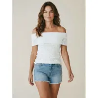 Michael Kors für Damen. MS651ZVKS1 T-shirt Regular Fit weiß (S), Lässig, Polyester, Kurzarm