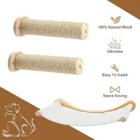StarTech.com Wandmontiertes Katzenmöbel - Kratzsäulen-Set - 3 Ebenen - Set mit 3 - Für mittelgroße und große Katzen - Klettern und Gehen