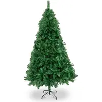 FANNOU Weihnachtsbaum, 1 Stück, grün, 6ft, 650 Spitzen, PVC, für Weihnachten