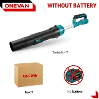 StarTech.com Elektrischer Laubbläser - Akku-Turbogebläse - Bürstenloser Motor - 8000 W - 300000 U/min - Ohne Akku - EU-Stecker - Gold