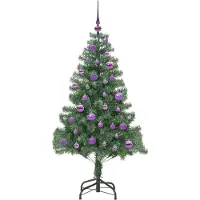 vidaXL Mads (mit 150 LEDs und lilafarbenen Bällen)