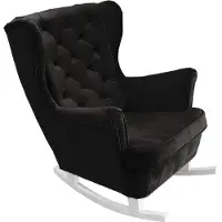 Domo DomoHome Relaxsessel Armlehnensessel Armlehnen Fernsehsessel Loungesessel Polstersessel Couchsessel Armsessel Chair Wohnzimmersessel Ohrensessel | 102x81x95cm | Black_29884