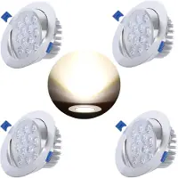 Lapamax 4 Stück 7W LED Einbaustrahler Deckenspots Schwenkbar Strahler Einbauleuchte Deckenleuchte, Neutralweiß