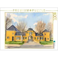 CALVENDO Puzzle Haus Katz in Jüchen | 1000 Teile Lege-Größe 64x48cm Foto-Puzzle für glückliche Stunden