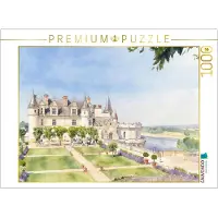 CALVENDO Puzzle Schloss Amboise in Frankreich | 1000 Teile Lege-Größe 64x48cm Foto-Puzzle für glückliche Stunden