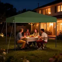 ACXIN Pop-Up Pavillon 3x3 m, Schnellaufbau mit Ein-Knopf, faltbarer Party- & Gartenzelt, wasserdicht & UV-Schutz, ohne Seitenteile, inkl. Tragetasche – Grün