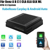 Junsun Für Mercedes Benz NTG 4.5 Becker Drahtloses CarPlay Android Auto BOX Adapter Für Mercedes Benz C/E/CLA/GLA/GLK/CLS/ML/GL/GLK/SLK