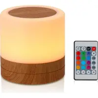 Aibecy RGB Nachtlampe Campinglicht Atmosphaere Nachtlichter Nachttischlampen Farbwechsel Zeltbeleuchtung mit Fernbedienung Touch Control