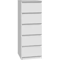 CDF Moderne Kommode Malwa W5 | Farbe: Weiß | Schrank für Dokumente, Kleinigkeiten
