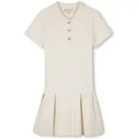 Michael Kors für Mädchen. R30600 Robe Polo beige Kleid (14Y= 156cm), Viskose, Kurzarm, Kinderbekleidung