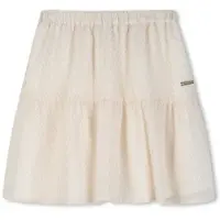 Michael Kors für Mädchen. R30562 Beigefarbener Rock mit Rüschen (10Y= 138cm), Lässig, Polyester, Kinderbekleidung
