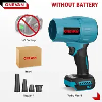 StarTech.com Elektrisches Turbogebläse - Kabelloser Hand-Laubbläser - Bürstenloser Motor - 3500 W hohe Leistung - 18V Akku-kompatibel - Ohne Akku - Gold
