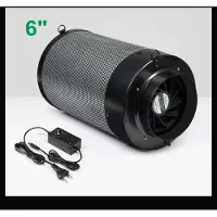 StarTech.com Aktivkohlefilter Rohrventilator - 2‑in‑1 Set - 12,7 cm - Hoher Luftdurchsatz - Für Küche & Grow‑Zelt - Hellgrün