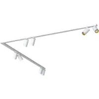 Licht-Erlebnisse Spot Strahler Metall GU10 verstellbar in Weiß Gold Modern