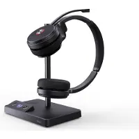 Yealink WH62 Dual Teams Headset, Kabellos, 20 - 20000 Hz, Büro/Callcenter, 127 g, Kopfhörer, Schwarz